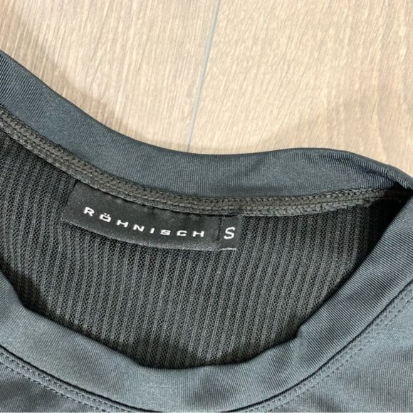 Rohnisch Women’s T-shirt High Lo Half mesh Mesh Black Size Small - Picture 5 of 6